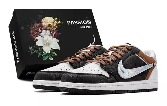 Jordan Air Jordan 1 винтажные баскетбольные кроссовки женские, Brown