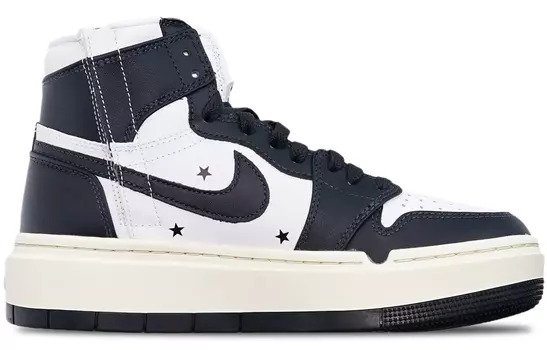 Кроссовки Air JORDAN 1 Vintage Basketball Shoes Women's High-Top Black White
