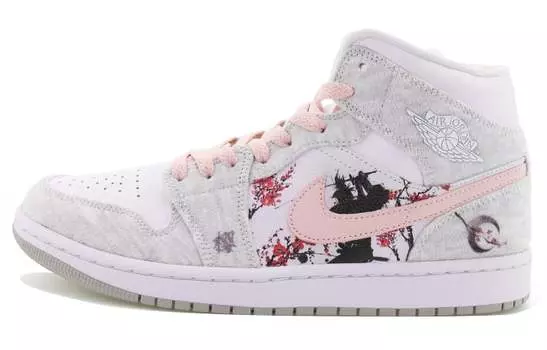 Jordan Air Jordan 1 винтажные баскетбольные кроссовки женские, Pink