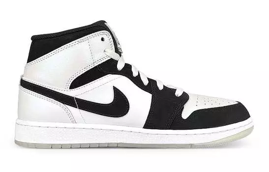 Кроссовки Air JORDAN 1 Vintage Basketball Shoes Women's Mid-Top Black White
