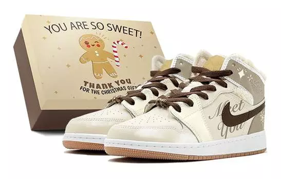 Jordan Air Jordan 1 винтажные баскетбольные кроссовки женские, Camel