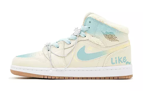 Jordan Air Jordan 1 винтажные баскетбольные кроссовки женские, Khaki