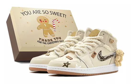 Jordan Air Jordan 1 винтажные баскетбольные кроссовки женские, Khaki