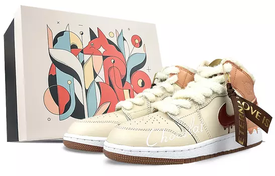 Jordan Air Jordan 1 винтажные баскетбольные кроссовки женские, Off-white