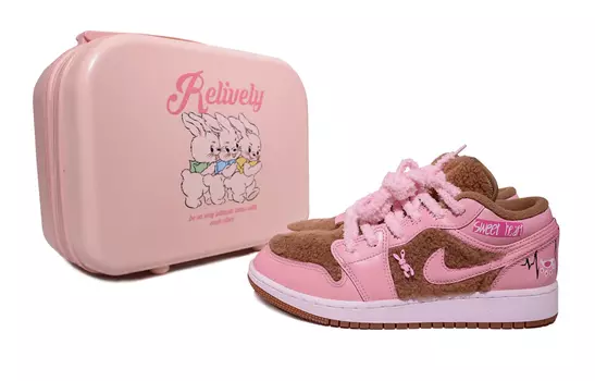 Jordan Air Jordan 1 винтажные баскетбольные кроссовки женские, Light Brown