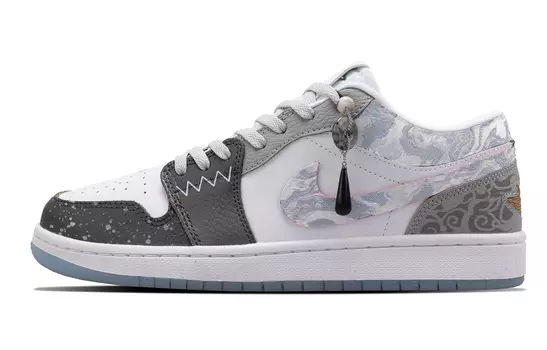 Кроссовки Air Jordan 1 Vintage Basketball Shoes Women's Low-Top Gray