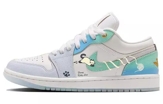 Jordan Air Jordan 1 винтажные баскетбольные кроссовки женские, Blue