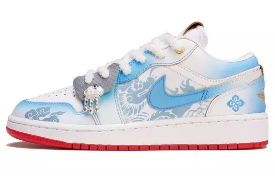 Jordan Air Jordan 1 винтажные баскетбольные кроссовки женские, Light Blue