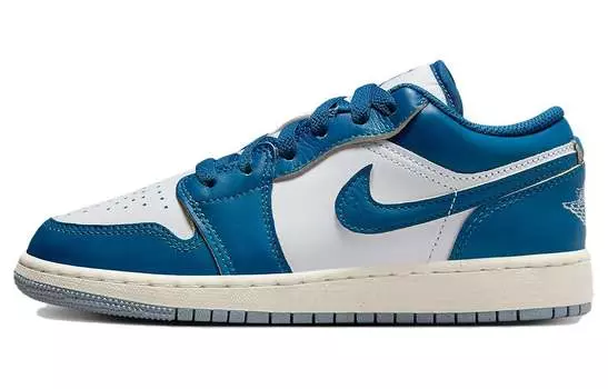 Jordan Air Jordan 1 винтажные баскетбольные кроссовки женские, White/Blue
