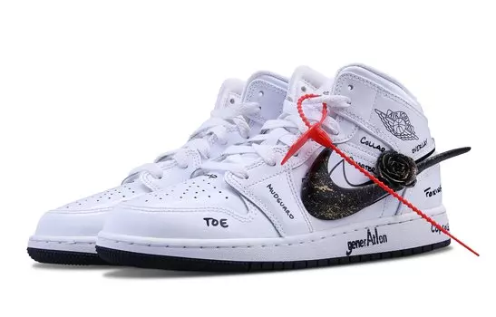 Jordan Air Jordan 1 винтажные баскетбольные кроссовки женские, White