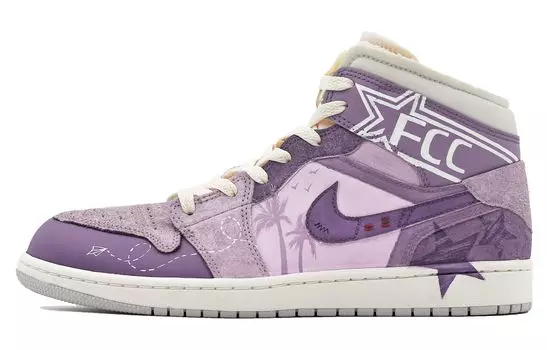 Jordan Air Jordan 1 винтажные баскетбольные кроссовки женские, Purple