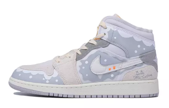 Jordan Air Jordan 1 винтажные баскетбольные кроссовки женские, Off-white