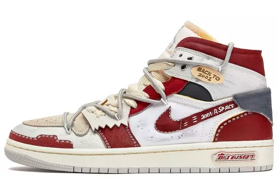 Jordan Air Jordan 1 винтажные баскетбольные кроссовки женские, Dusty Red