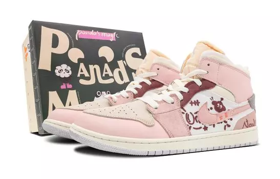 Jordan Air Jordan 1 винтажные баскетбольные кроссовки женские, Pink
