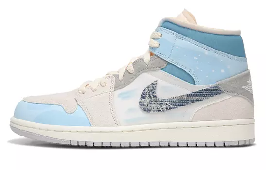 Jordan Air Jordan 1 винтажные баскетбольные кроссовки женские, Sky Blue