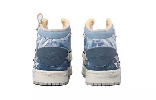 Jordan Air Jordan 1 винтажные баскетбольные кроссовки женские, Light Blue