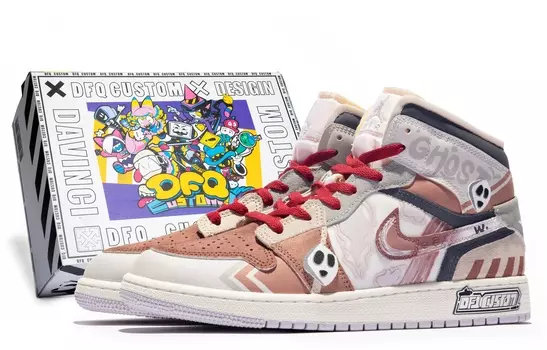 Jordan Air Jordan 1 винтажные баскетбольные кроссовки женские, White