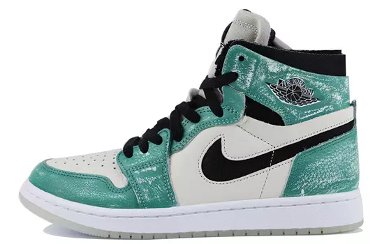 Кроссовки Air JORDAN 1 Vintage Basketball Shoes Women's High-Top Green White