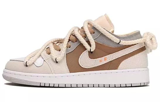 Jordan Air Jordan 1 винтажные баскетбольные кроссовки женские, Gray/Brown