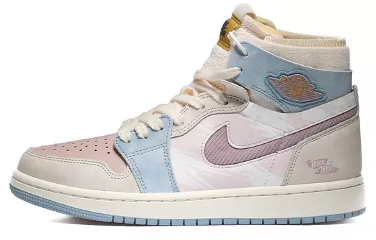 Jordan Air Jordan 1 винтажные баскетбольные кроссовки женские, Off-white