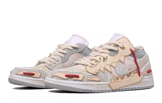 Jordan Air Jordan 1 винтажные баскетбольные кроссовки женские, Off-white