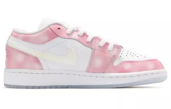 Кроссовки Air JORDAN 1 Vintage Basketball Shoes Women's Low-Top Pink White