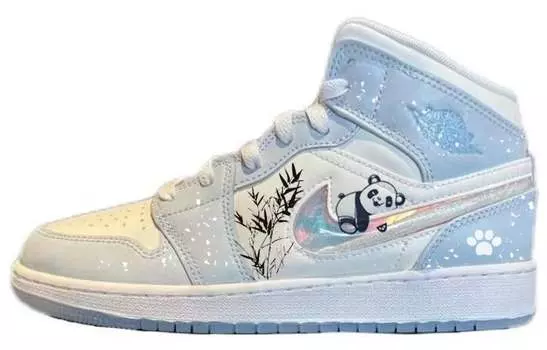 Jordan Air Jordan 1 винтажные баскетбольные кроссовки женские, Blue
