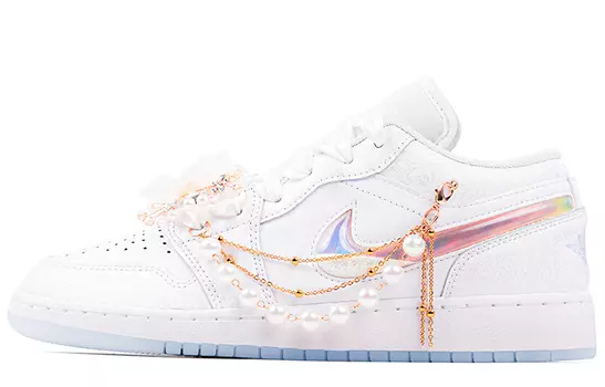 Jordan Air Jordan 1 винтажные баскетбольные кроссовки женские, White