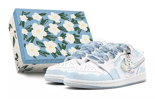 Jordan Air Jordan 1 винтажные баскетбольные кроссовки женские, Sky Blue