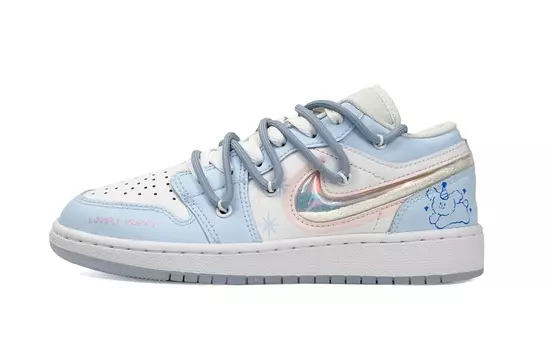 Jordan Air Jordan 1 винтажные баскетбольные кроссовки женские, Ultra Blue/Fire Orchid