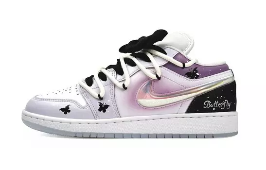 Jordan Air Jordan 1 винтажные баскетбольные кроссовки женские, Pulse Magenta/Pulse Mint/Purple Rush