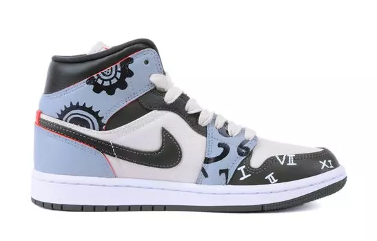 Jordan Air Jordan 1 винтажные баскетбольные кроссовки женские, Black