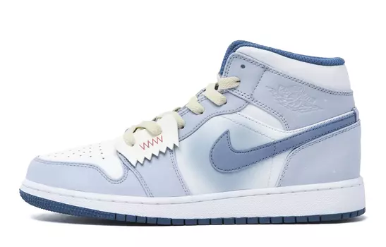 Кроссовки Air JORDAN 1 Vintage Basketball Shoes Women's High-Top Blue Red