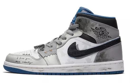 Jordan Air Jordan 1 винтажные баскетбольные кроссовки женские, Gray