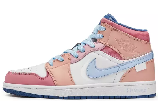 Jordan Air Jordan 1 винтажные баскетбольные кроссовки женские, Coral