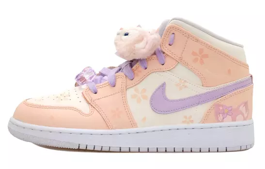 Jordan Air Jordan 1 винтажные баскетбольные кроссовки женские, Pink