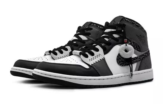 Кроссовки Air JORDAN 1 Vintage Basketball Shoes Women's High-Top Black White