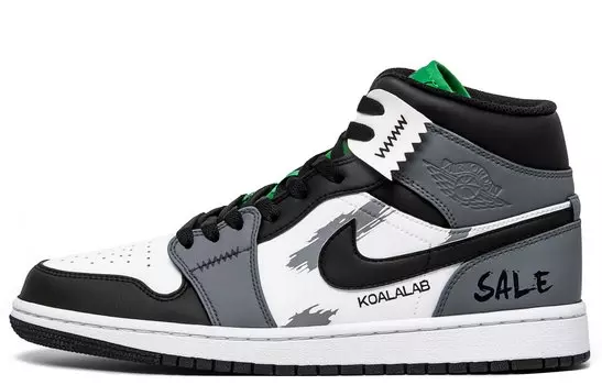 Кроссовки Air Jordan 1 Vintage Basketball Shoes Women's Mid-Top White
