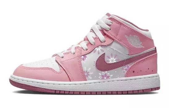 Jordan Air Jordan 1 винтажные баскетбольные кроссовки женские, Pink