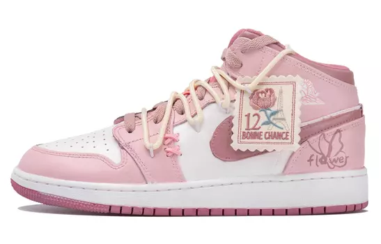 Jordan Air Jordan 1 винтажные баскетбольные кроссовки женские, Pink