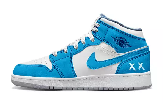 Jordan Air Jordan 1 винтажные баскетбольные кроссовки женские, Blue