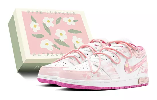Jordan Air Jordan 1 винтажные баскетбольные кроссовки женские, Pink
