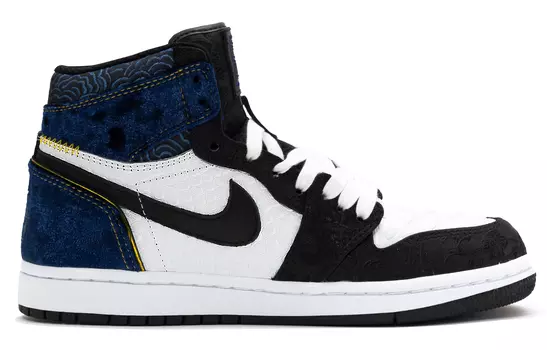 Jordan Air Jordan 1 винтажные баскетбольные кроссовки женские, Black