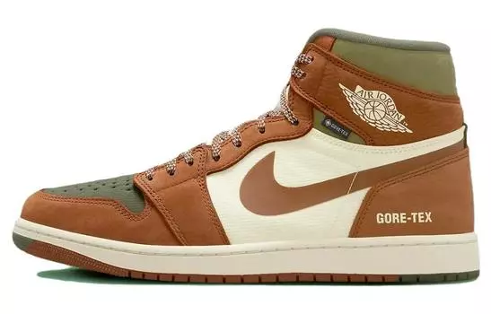 Jordan Air Jordan 1 винтажные баскетбольные кроссовки мужские, Brown/White