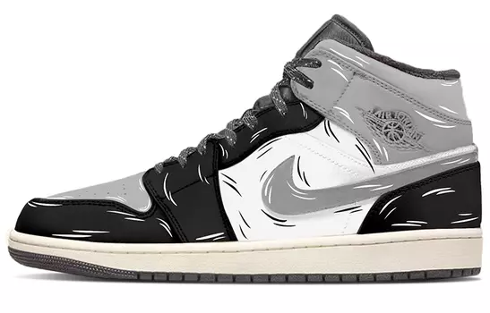 Jordan Air Jordan 1 винтажные баскетбольные кроссовки мужские, Black
