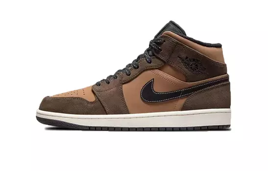 Jordan Air Jordan 1 винтажные баскетбольные кроссовки мужские, Dark Brown