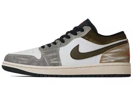 Jordan Air Jordan 1 винтажные баскетбольные кроссовки мужские, Grey-brown-white