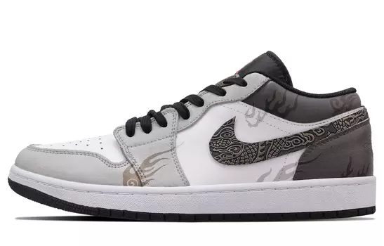 Jordan Air Jordan 1 винтажные баскетбольные кроссовки мужские, Gray/White