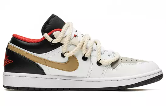 Кроссовки Air JORDAN 1 Vintage Basketball Shoes Men Low-Top Black White