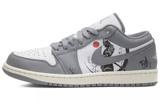 Кроссовки Air JORDAN 1 Vintage Basketball Shoes Men Low-Top Gray White